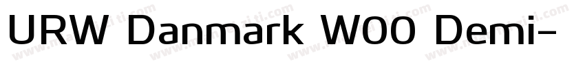 URW Danmark W00 Demi字体转换